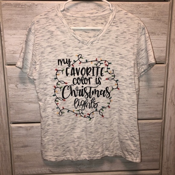 My Favorite Color is Christmas Lights Tee - Picture 1 of 3